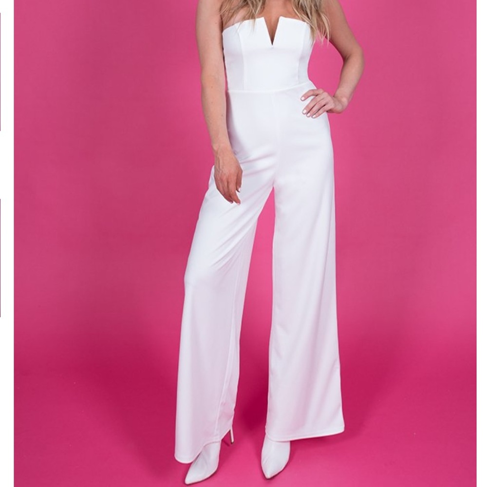 Kittenish Tessa White Playsuit medium JJD